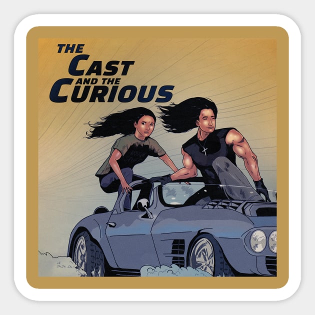 Cast and the Curious Logo Sticker by The Small Beans Store